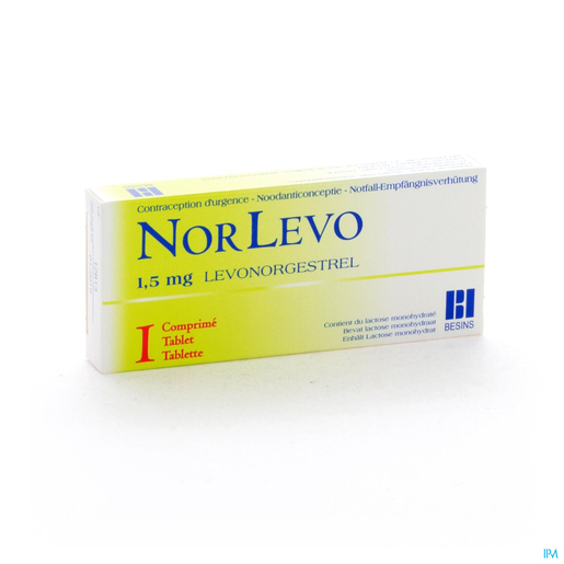 NorLevo 1,5mg 1 Comprimé | Pilule du lendemain