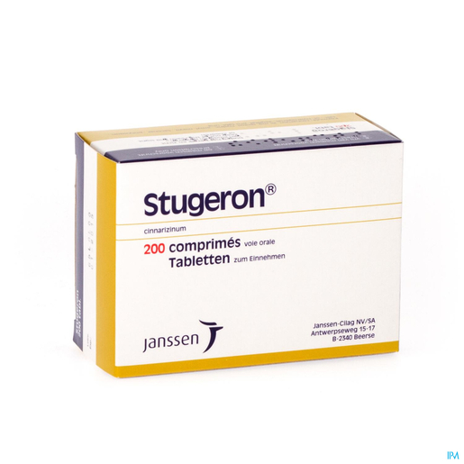 Stugeron 25mg 200 Comprimés | Circulation cérébrale