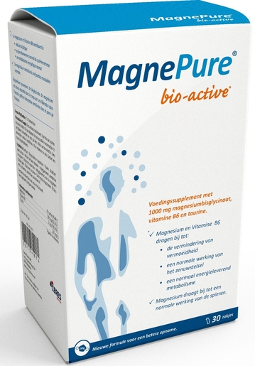 MagnePure Bio-Active 30 Sticks de Poudre | Magnésium