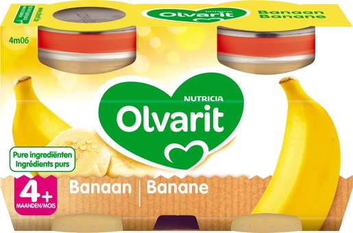Olvarit Vruchten Banaan 2x125g (4 maanden) | Voeding