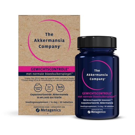 The Akkermansia Company Gewichtscontrole 30 Tabletten | Afslanken en gewicht verliezen
