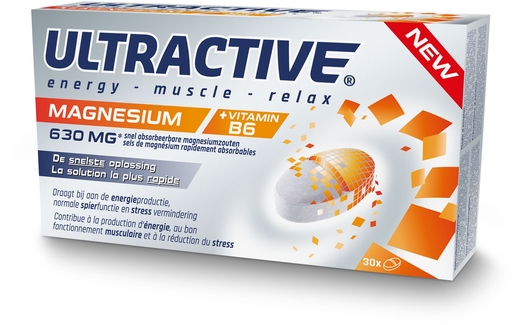 Ultractive Magnésium 30 Comprimés | Stress - Relaxation