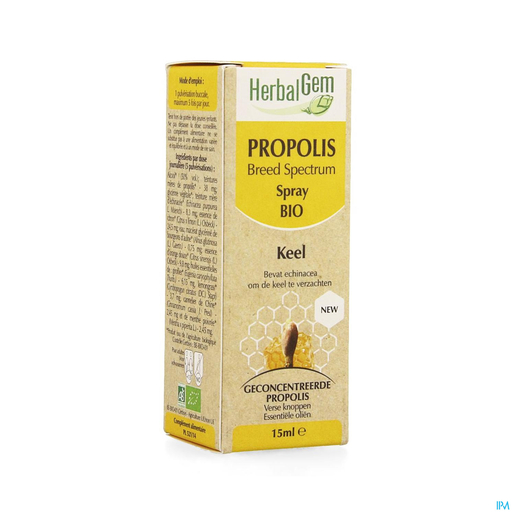 Herbalgem Propolis Large Spectrum Bio Spray 15 ml | Propolis