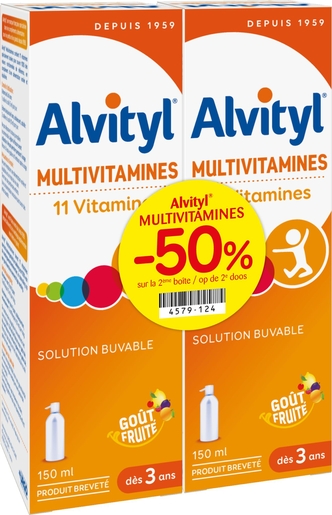 Alvityl Multivitamines sirop buvable avec 11 vitamines (150 m) 