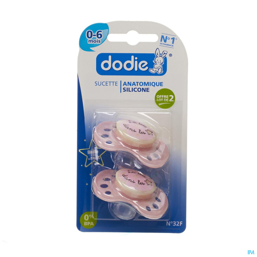 Dodie Sucette Nuit Fille 1age Sil. Duo 2 | Sucettes
