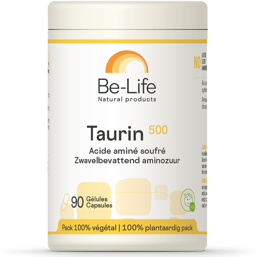 Be Life Taurin 500 90 Gélules | Acides aminés