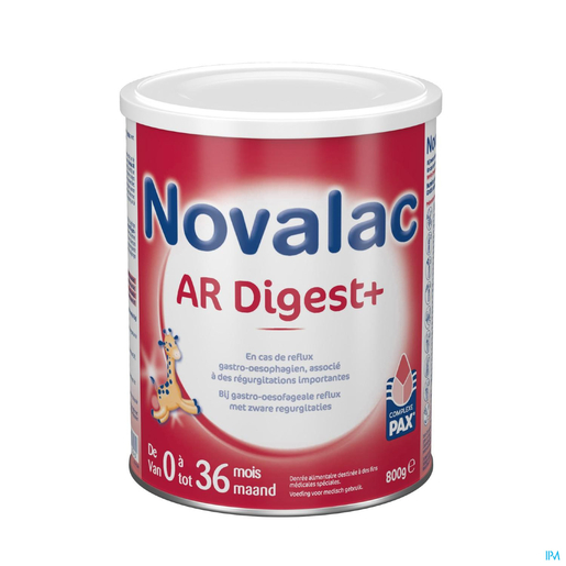 Novalac AR DIGEST+ 0 tot 36 maanden 800 g | Specifieke melk