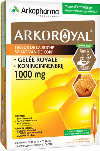 ArkoRoyal Koninginnebrij Bio 1000mg Ampullen 20x10ml | Natuurlijk afweersysteem - Immuniteit