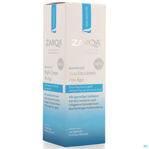 Zarqa Magnesium Nachtcrème 50 ml | Nachtverzorging