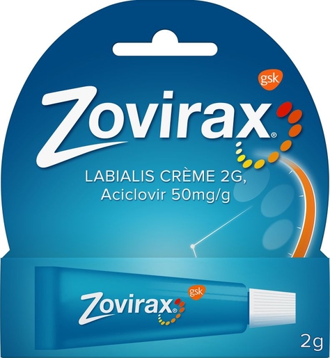 Zovirax Labialis Crème 2g | Bouton de fièvre - Herpès