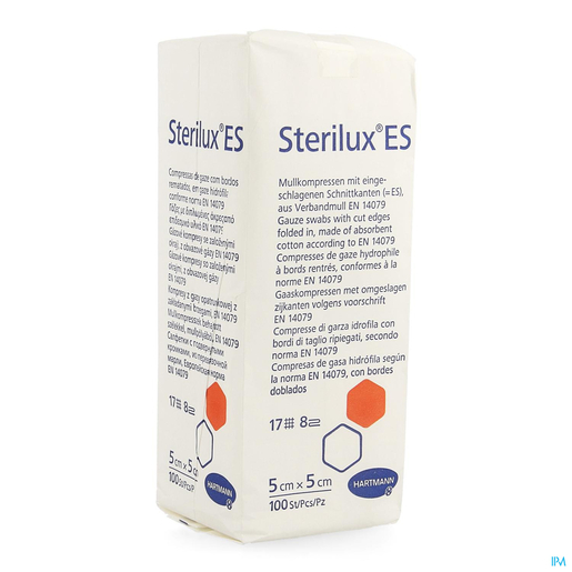 Sterilux Es Kp N/st 8pl5x5cm 100 4188002