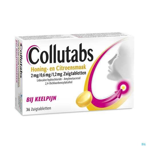 Collutabs Honing Citroen 2 mg/0,60 mg/1,20 mg 36 Pastilles
