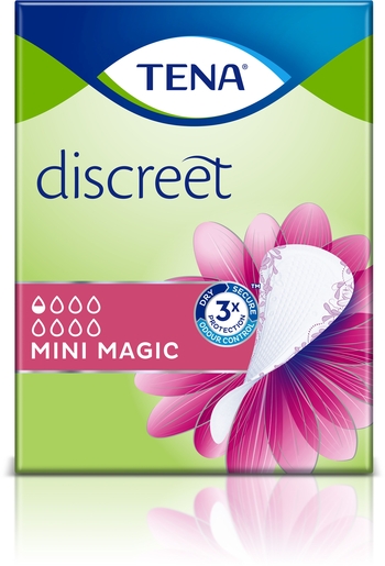 TENA Discreet Mini Magic - 34 pièces | Tampons - Protège-slips
