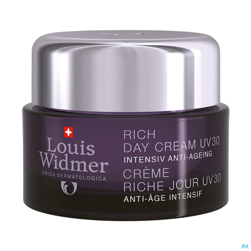 Louis Widmer Crème Riche Jour Sans Parfum UV30 50ml | Antirides - Anti-âge