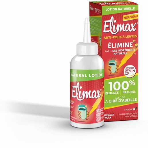 Elimax Lotion Naturelle Anti-Poux 200ml | Anti-poux - Traitement Poux