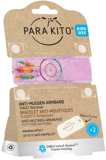 Para&#039;kito Bracelet Plumes pour Enfants | Anti-moustiques - Insectes - Répulsifs 