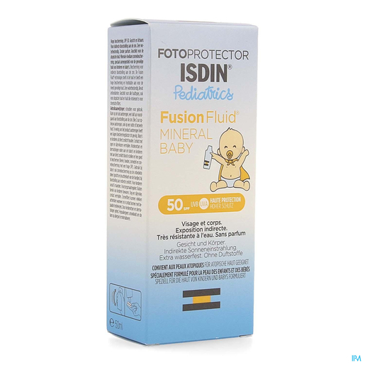 ISDIN Fotoprotector FusionFluid Bébé Ip50 50ml | Crèmes solaires bébé et enfant