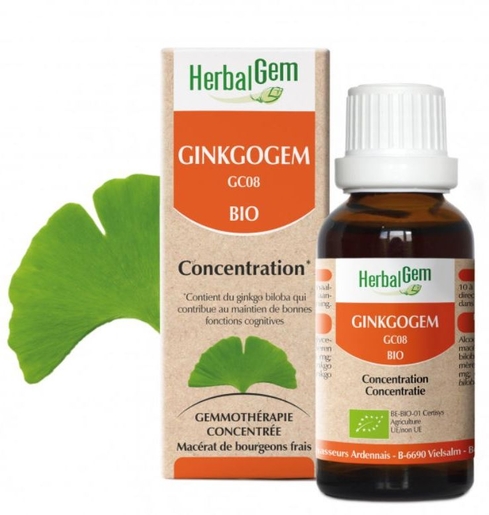Herbalgem Ginkgogem BIO Gouttes 30ml | Circulation