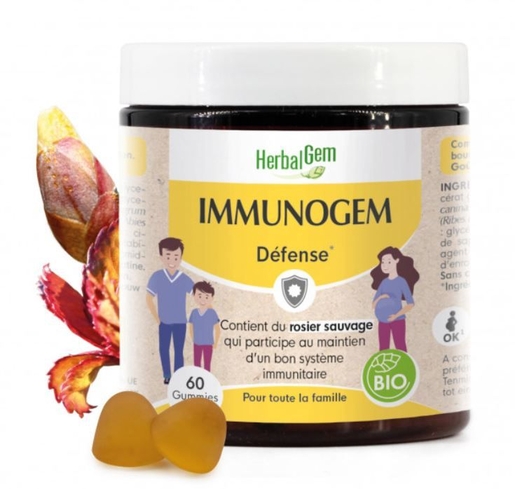 HerbalGem Immunogem Nachtrust 60 Gummies | Natuurlijk afweersysteem - Immuniteit