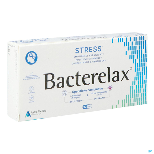 Bacterelax Stress 32 Capsules | Welzijn