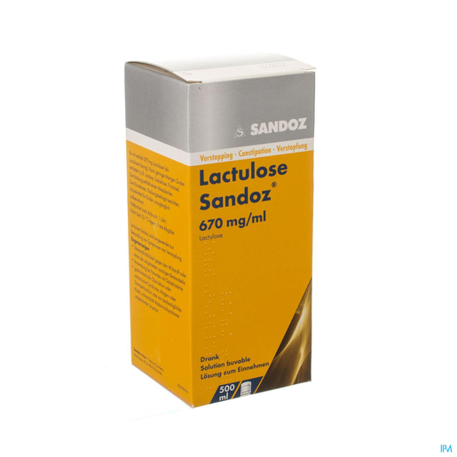Lactulose Sandoz Siroop 500ml | Constipatie