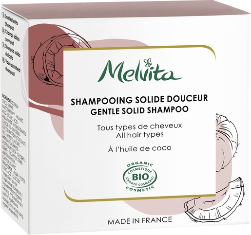 Melvita Shampooing Solide Douceur 55g | Soins des cheveux