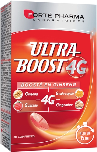 Vitalite 4G Ultra Boost Ginseng 30 Comprimés | Forme - Tonus