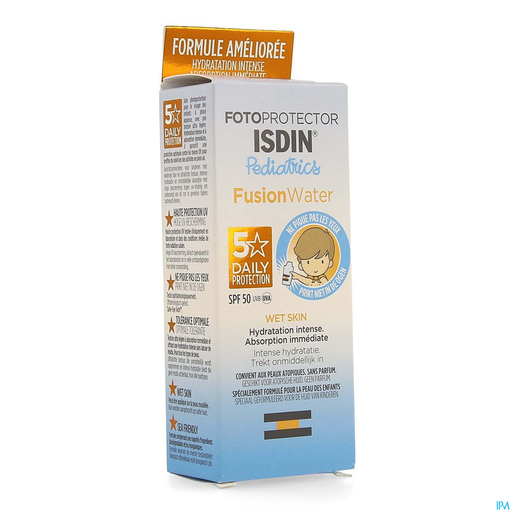 ISDIN Fotoprotector Pediatrics Fusion Water SPF50 50 ml | Uw zonnebescherming aan de laagste prijs