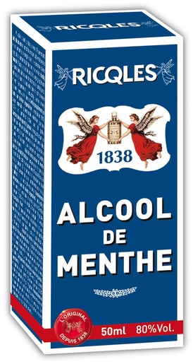Ricqlès Alcool de Menthe - 50ml - Parapharmacie en ligne