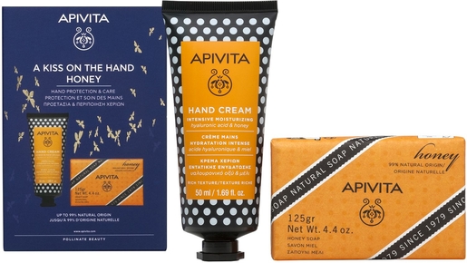 Apivita Coffret A Kiss On The Hand Honey Mains 2 Produits | Mains Hydratation et Beauté