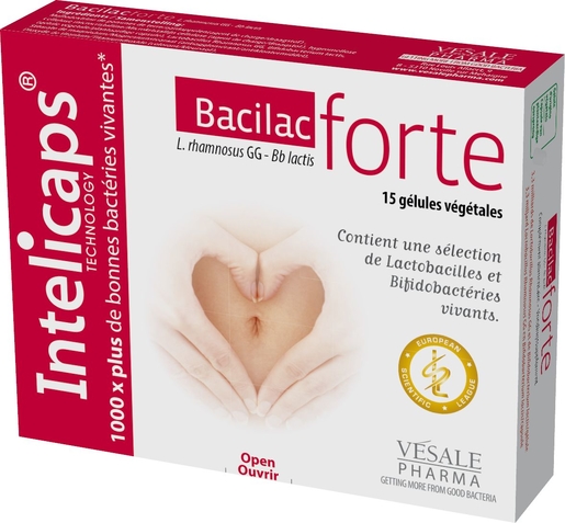 Bacilac Forte 15 Capsules | Probiotiques - Prébiotiques