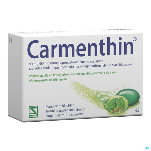 Carmenthin 90mg/50mg 42 Capsules | Ballonnements
