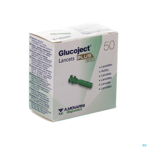 Glucoject Lancets Plus 33g 50 44118 | Diabète - Glycémie
