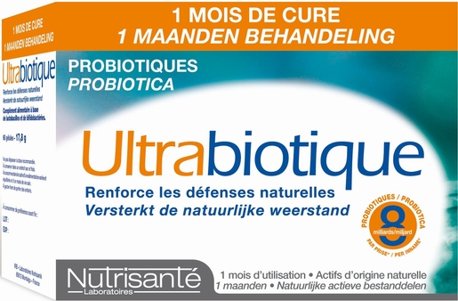 Ultrabiotic Kuur 1 Maand 60 Capsules | Probiotica - Prebiotica