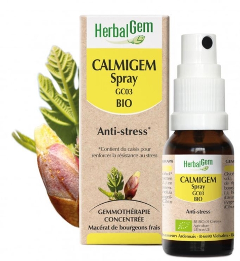 Herbalgem Calmigem Bio Spray 15 ml | Ontspanning - Antistress