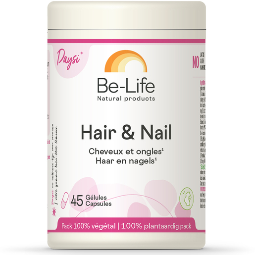 Be Life Hair &amp; Nail 45 Gélules | Vitamines - Chute de cheveux - Ongles cassants