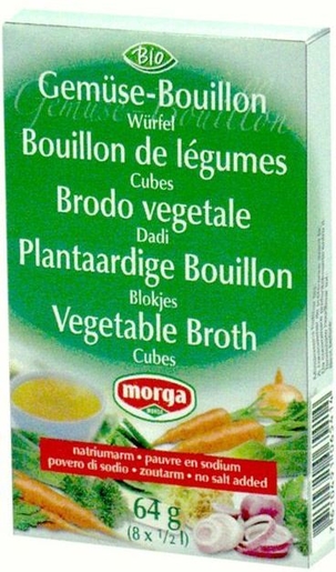 Morga Zoutloze Bouillonblokjes Bio 8x8g | Bioproducten