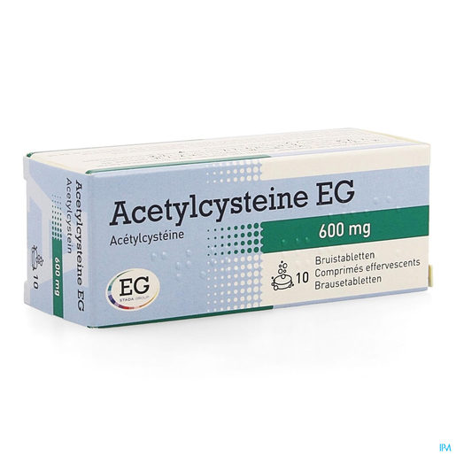Acetylcysteine EG 600mg 10 Bruistabletten | Vette hoest