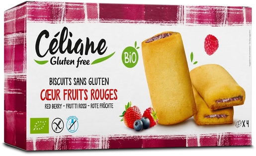 Celiane Biscuit Fourre Fruits Rouges Bio 160g 4587 | Sans gluten