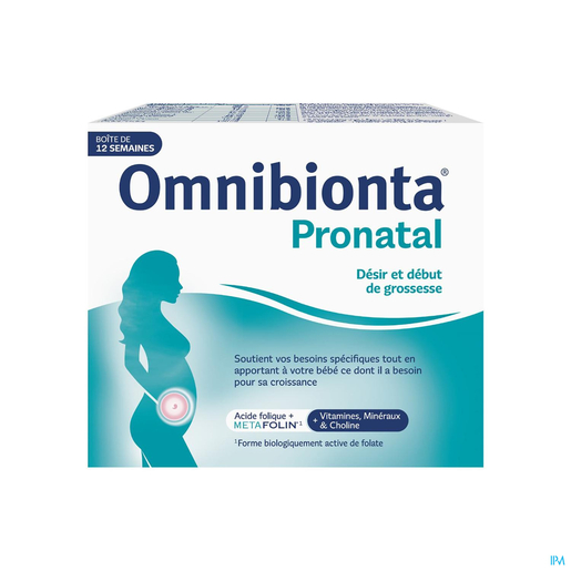 Omnibionta Pronatal 12 Semaines comp 84 | Vitamines et compléments alimentaires grossesse