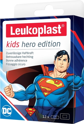 Leukoplast Kids Hero Edition Superman 12 Pleisters | Verbanden - Pleisters - Banden