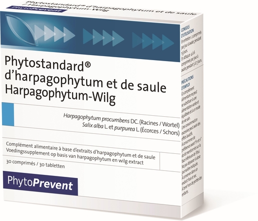 Phytostandard Harpagophytum-Saule Blanc 30 Comprimés | Articulations - Muscles