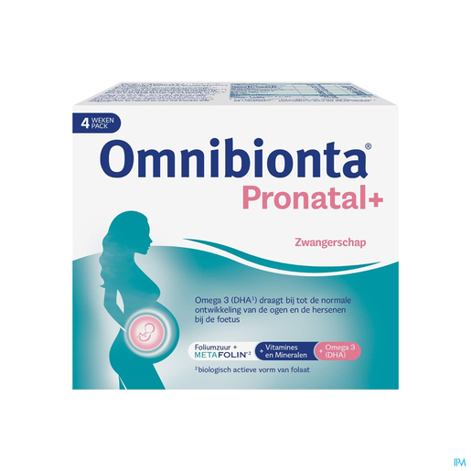 Omnibionta Pronatal + 4 weken tabl 28 + Caps 28 | Vitaminen en voedingssupplement voor tijdens de zwangerschap 