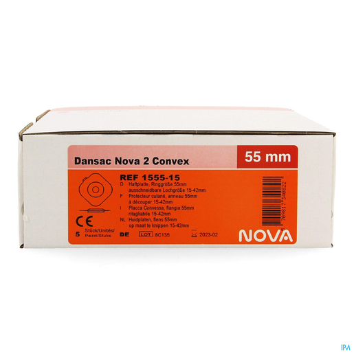 Dansac Nova 2 Convex Plaques 15-42mm 5 1555-15 | Stomies Soins et Poches