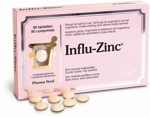 Influ-Zinc 90 tabletten | Zink