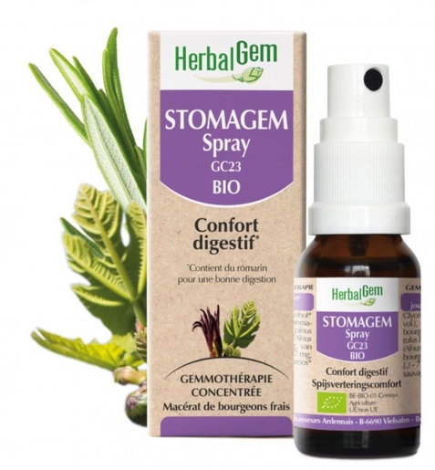 Herbalgem Stomagem BIO Spray 15ml | Digestion - Transit