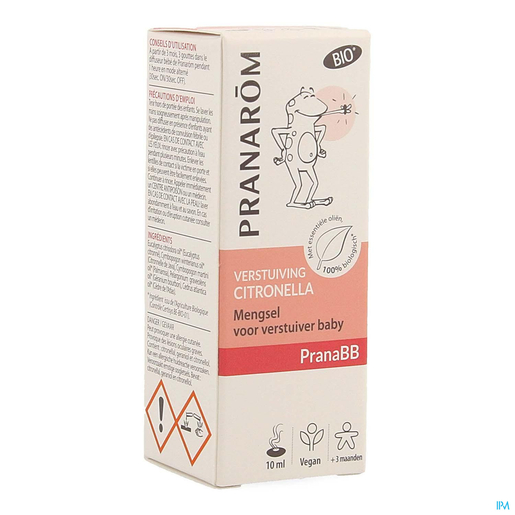 Pranarôm PranaBB Verstuiving Citronella 10 ml | Muggen - Insecten