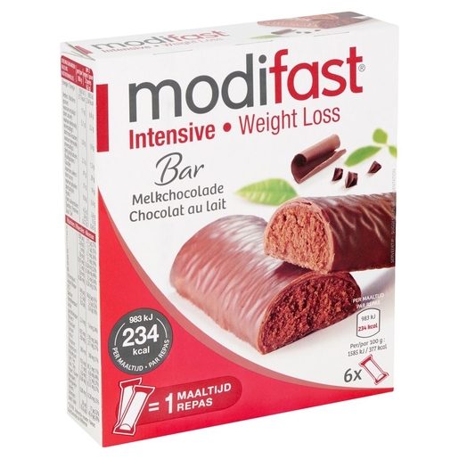 Modifast Intensive 6 Chocoladerepen | Caloriearme maaltijden