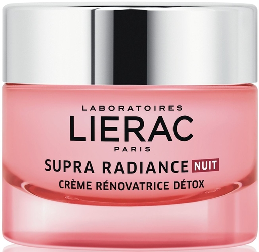 Lierac Supra Radiance Crème Rénovatrice Détox Nuit 50ml | Soins de nuit