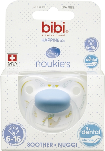 BIBI Fopspeen Happiness Noukie Bao en Wapi (van 6 tot 16 maanden) | Fopspenen